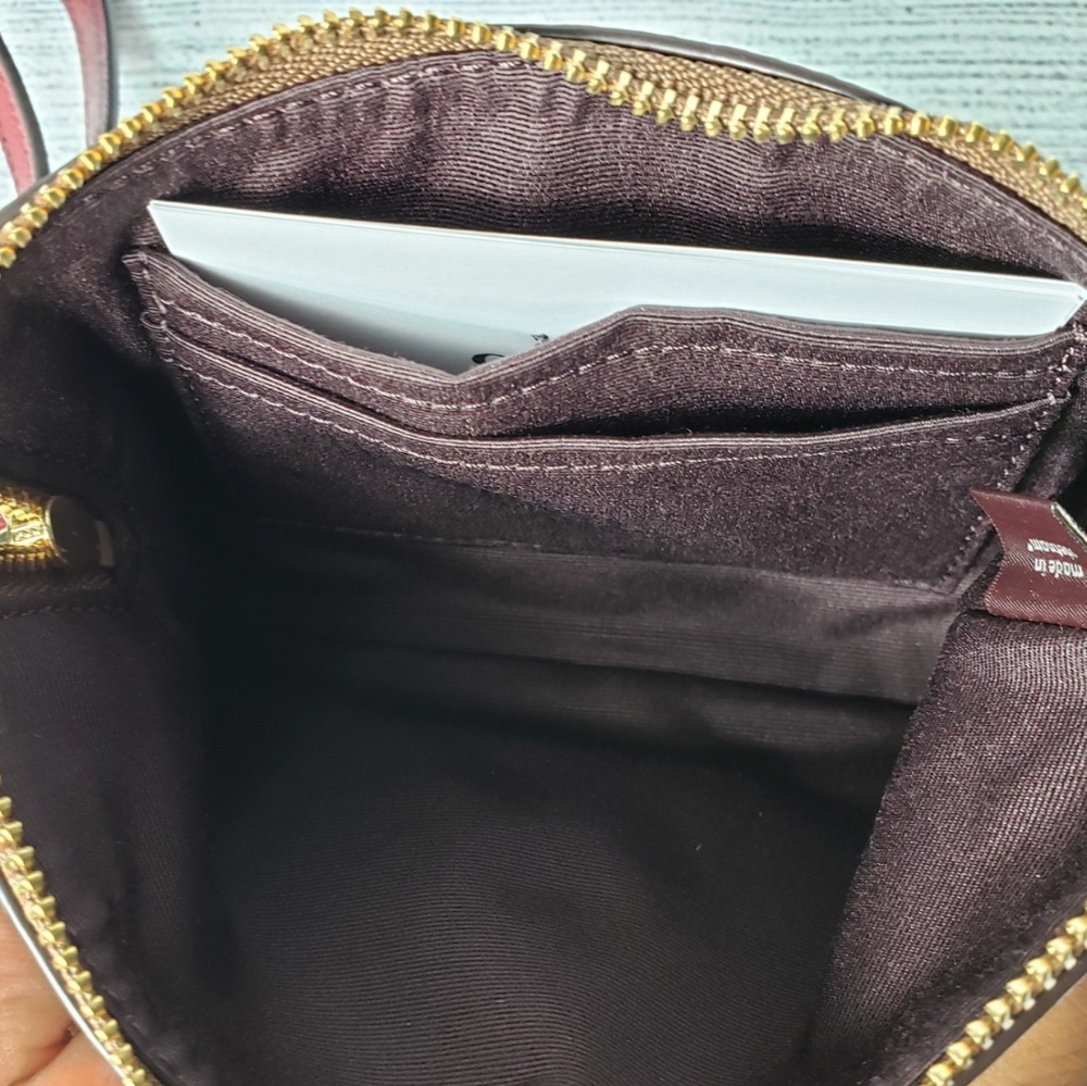 Coach Boxed Crossgrain Leather Wristlet - Picture 7 of 8